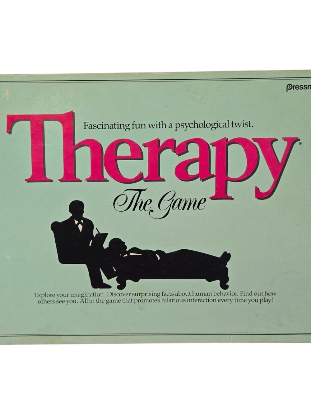 Vintage 1986 Therapy the Game by Pressman, Made in USA **COMPLETE**